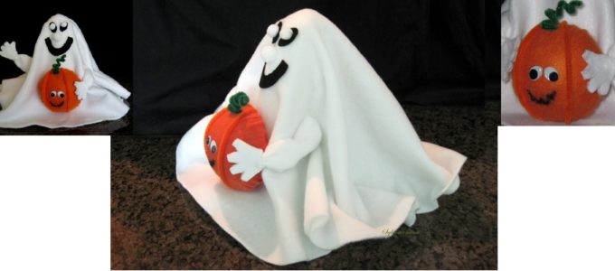 How to Make a Halloween Ghost with Fleece Tutorial