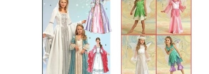 HALLOWEEN COSTUME PATTERNS for GIRLS ~ Fairy or Princess Costumes