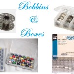 Sewing Bobbins and Bobbin Box Organizers