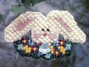 Mill Hill Flower Bunny Beaded Cross Stitch Kit