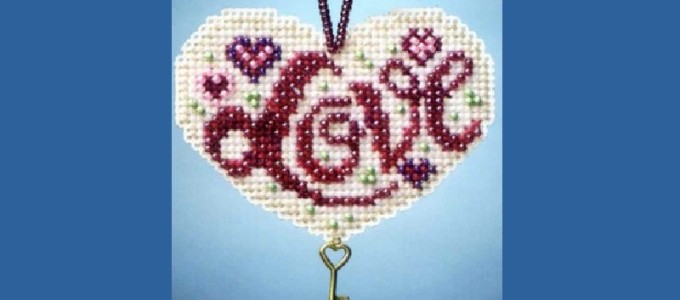 Valentine’s Day Beaded Cross Stitch Kits