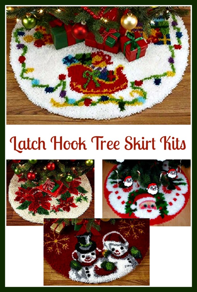 Latch Hook Tree Skirt Kits Crafters Kingdom Crafting With