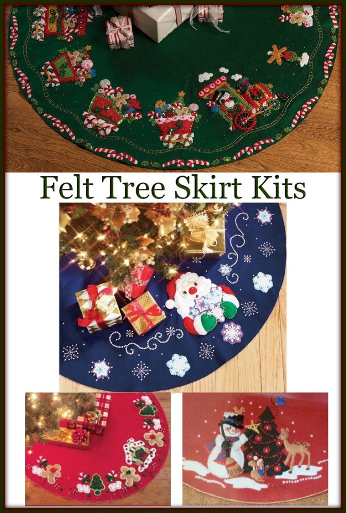 Felt Tree Skirt Kits Crafters Kingdom Crafting With Sylvestermouse