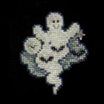 How to Make a Halloween Beaded Cross Stitch Pin