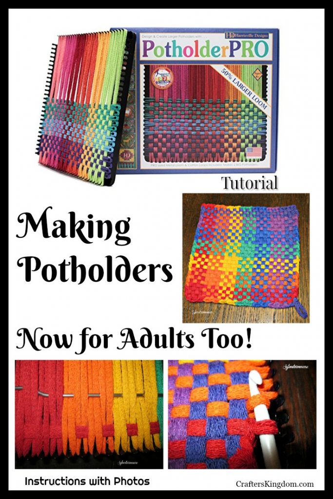 Potholder Pro Looms How to Make Large Potholders Crafters Kingdom